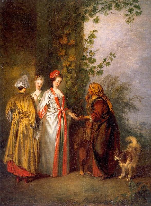 The Fortune Tellers, WATTEAU, Antoine